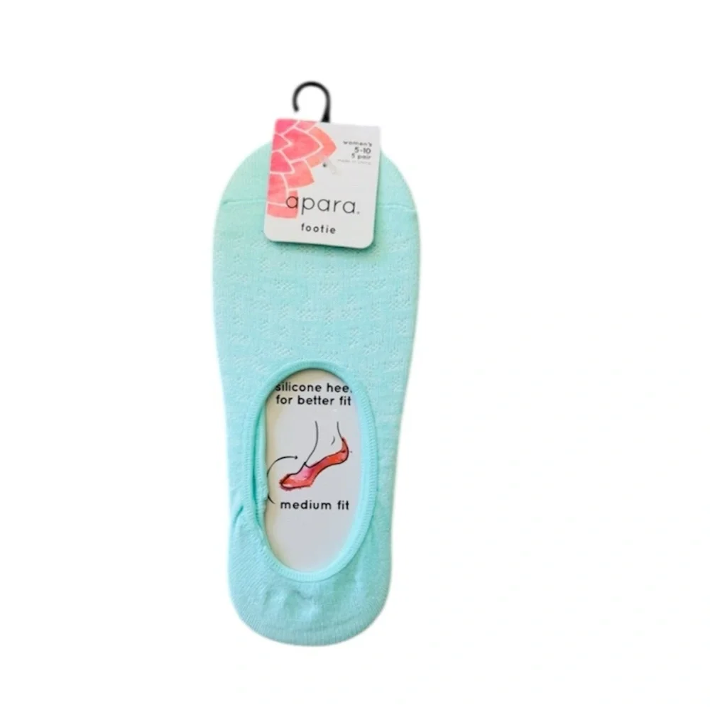 Apara Pastel Colors No-Show Socks Women’s Size 5-10